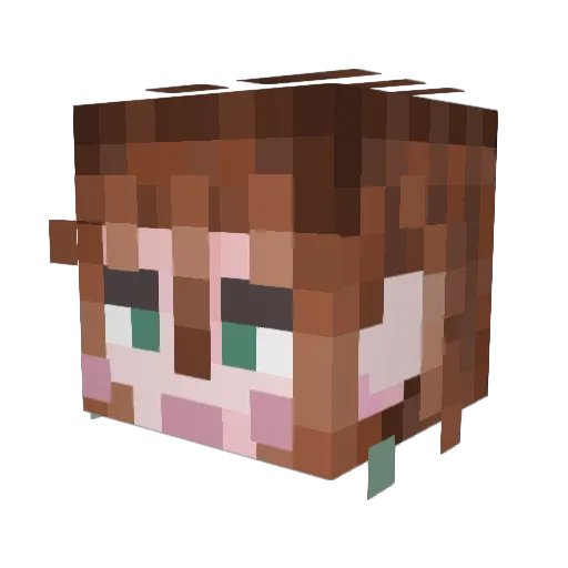 maikkius Minecraft avatar head, 3D render