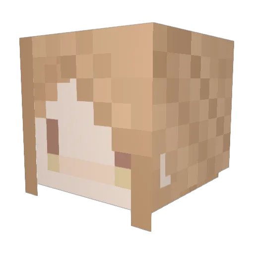 maiko_n Minecraft avatar head, 3D render