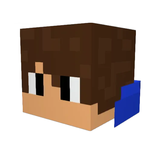 maikon_4 Minecraft avatar head, 3D render