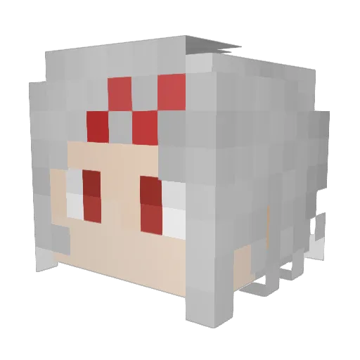 maikoooooooo Minecraft avatar head, 3D render
