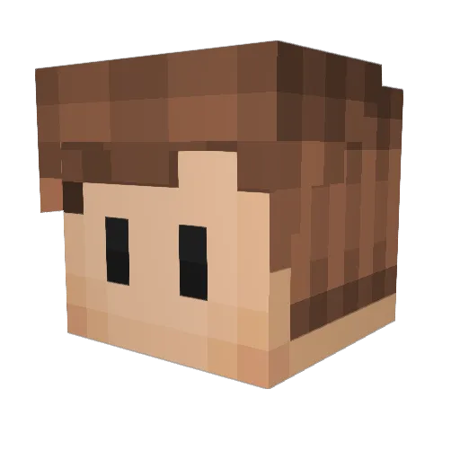 mail2002 Minecraft avatar head, 3D render
