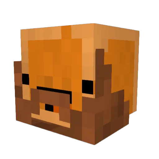 mailboxmacneil Minecraft avatar head, 3D render