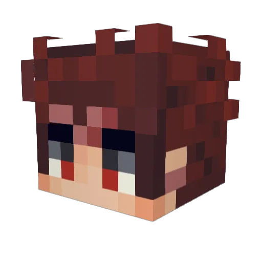 mailwilliam Minecraft avatar head, 3D render