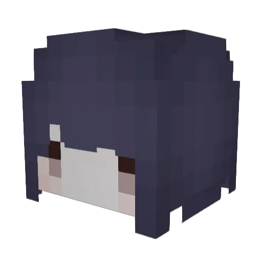 maimeron_ Minecraft avatar head, 3D render