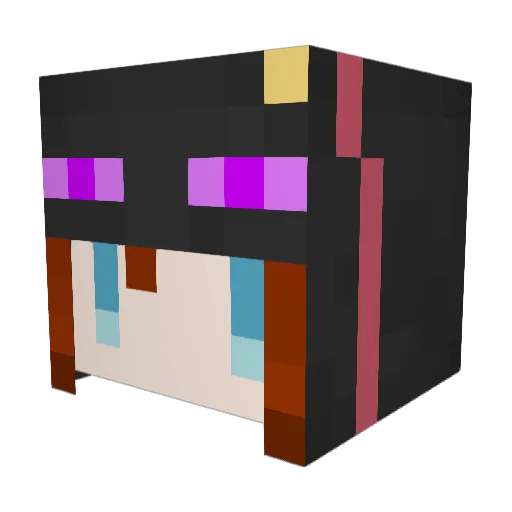 mainakana Minecraft avatar head, 3D render