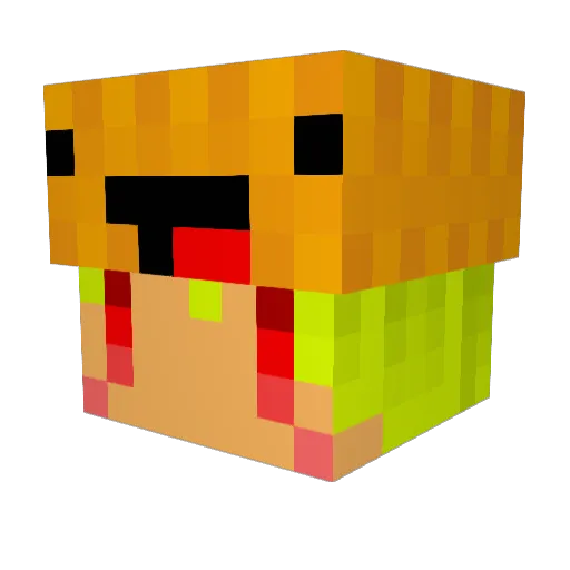 mainasu360 Minecraft avatar head, 3D render