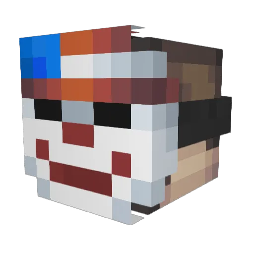 maincraftboss Minecraft avatar head, 3D render