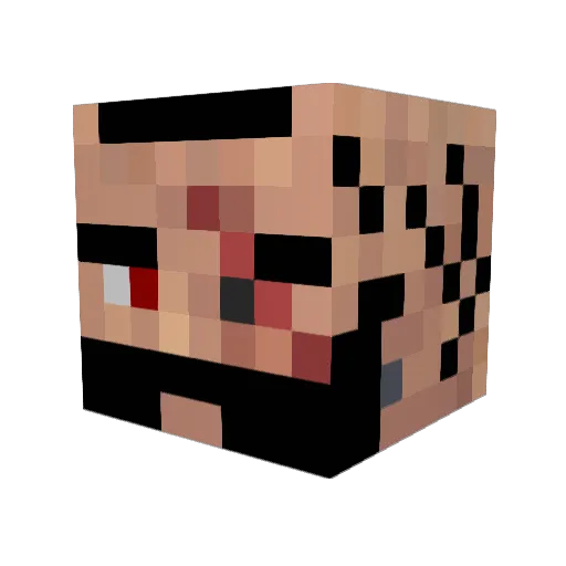maincryfter Minecraft avatar head, 3D render