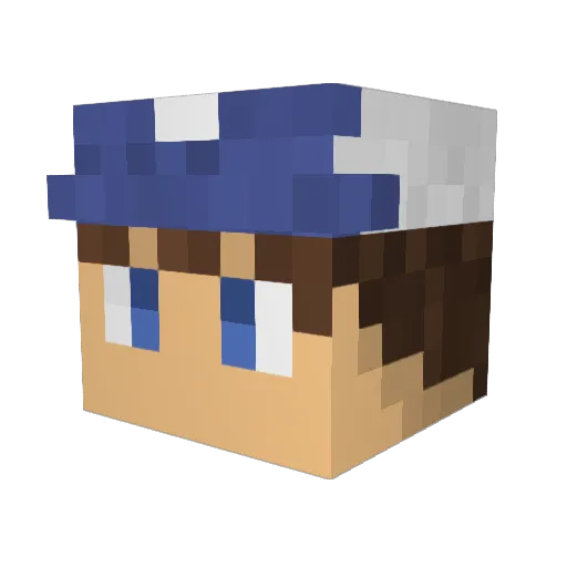 maine4404 Minecraft avatar head, 3D render