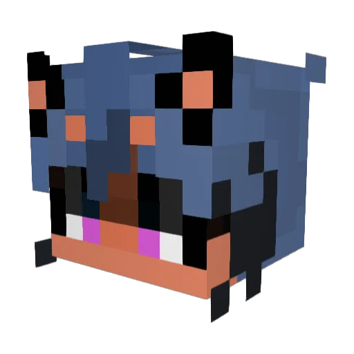 mainfdev Minecraft avatar head, 3D render