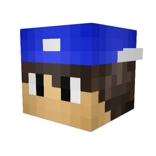 mainiacalBOB Minecraft avatar head, 3D render