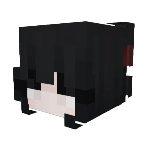 mainmale Minecraft avatar head, 3D render