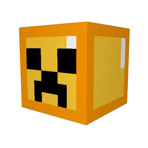 mainsphere Minecraft avatar head, 3D render