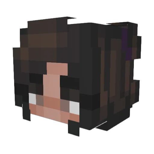 mairne Minecraft avatar head, 3D render