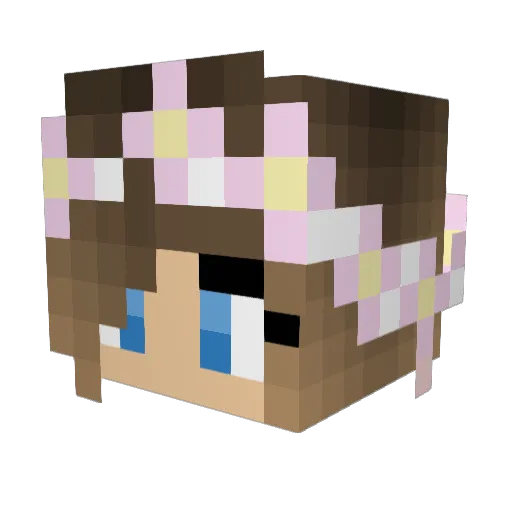 mairr Minecraft avatar head, 3D render