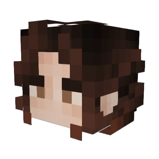 maisiiie Minecraft avatar head, 3D render