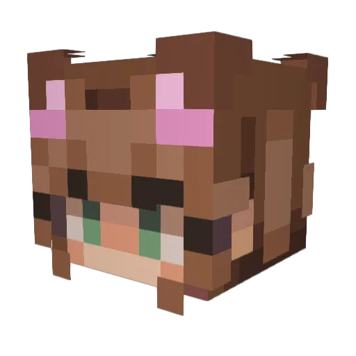 maisulla Minecraft avatar head, 3D render