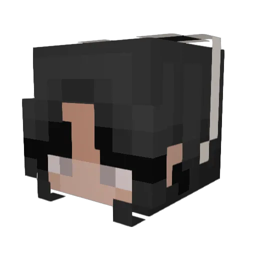 maitcha Minecraft avatar head, 3D render