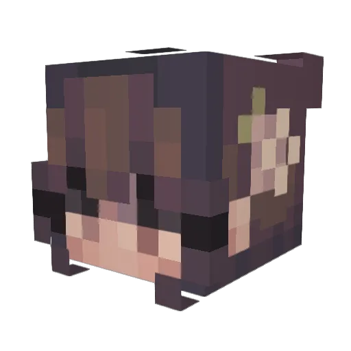 maito8 Minecraft avatar head, 3D render