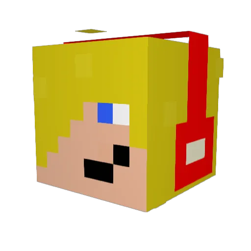 maitrecraft1234 Minecraft avatar head, 3D render