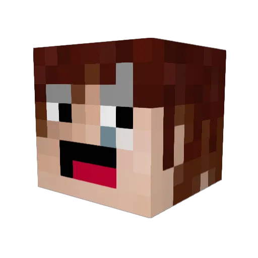 maj0123 Minecraft avatar head, 3D render