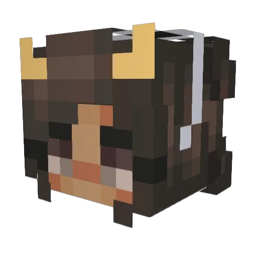 majab200 Minecraft avatar head, 3D render