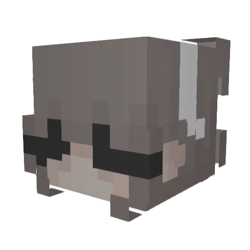 majafaja Minecraft avatar head, 3D render