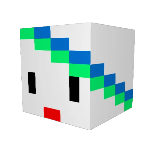 majasineitna Minecraft avatar head, 3D render