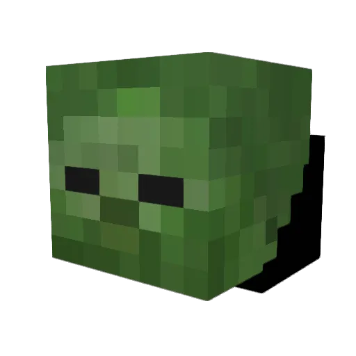 majesa Minecraft avatar head, 3D render