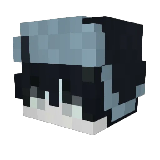 majestuck Minecraft avatar head, 3D render
