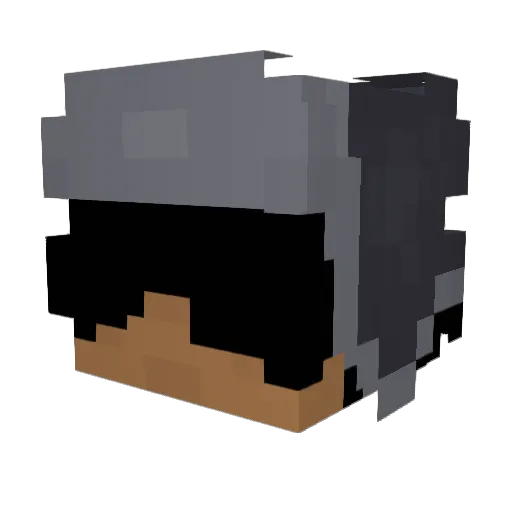 majeswrld Minecraft avatar head, 3D render