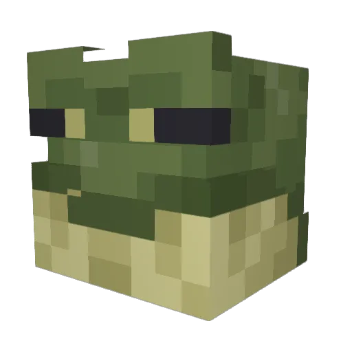 majiil Minecraft avatar head, 3D render