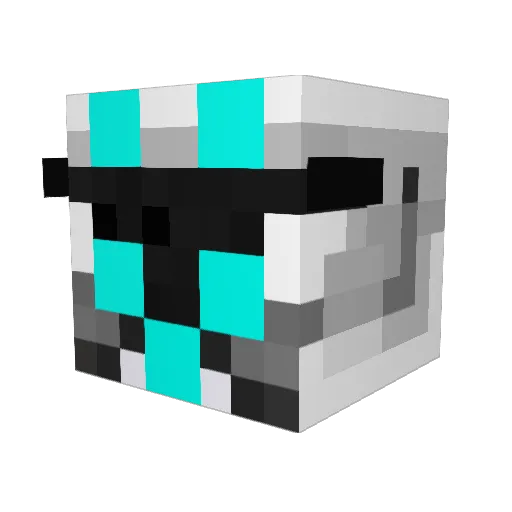 majjialpha Minecraft avatar head, 3D render