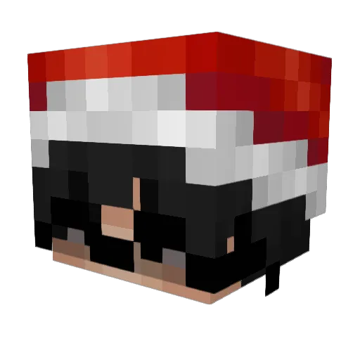 majkeloosu Minecraft avatar head, 3D render