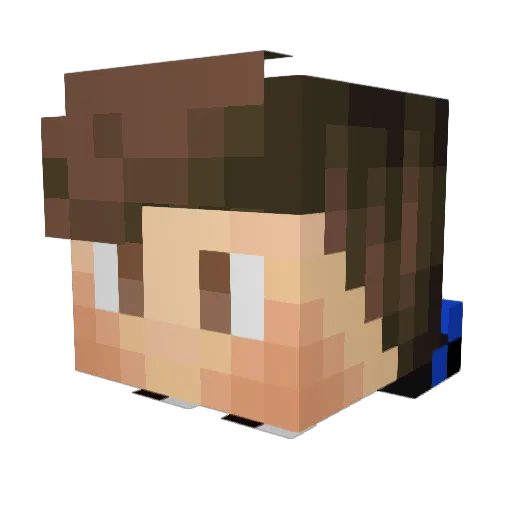 majklos123 Minecraft avatar head, 3D render