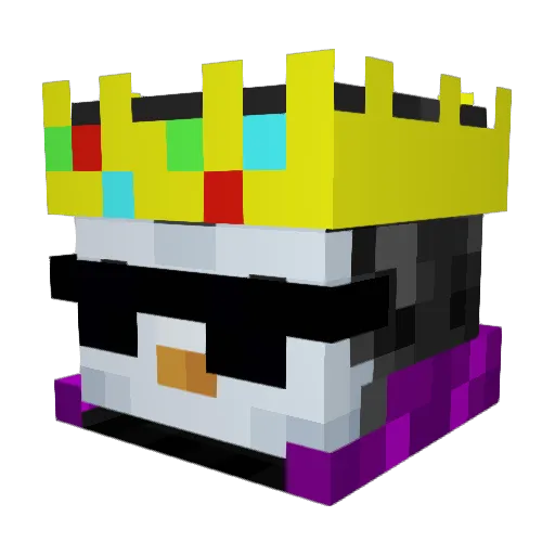 majokecap Minecraft avatar head, 3D render