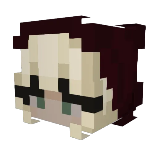 majonas_ Minecraft avatar head, 3D render