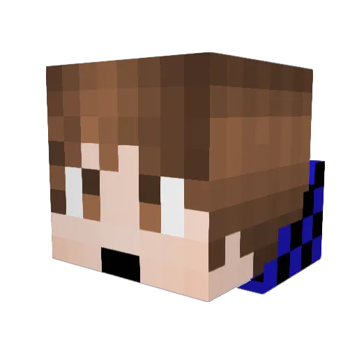major2master Minecraft avatar head, 3D render
