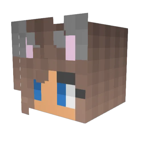 major___j Minecraft avatar head, 3D render