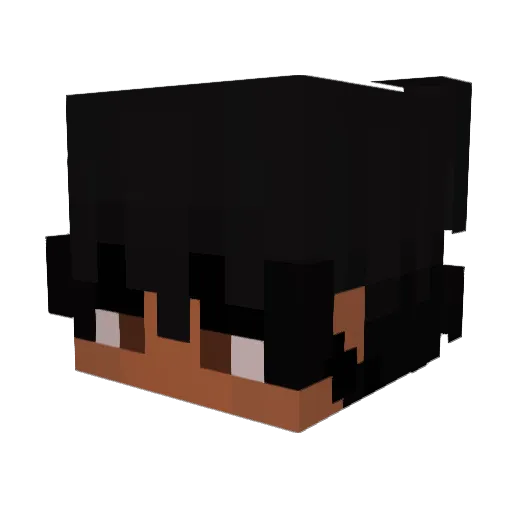 majorastar Minecraft avatar head, 3D render