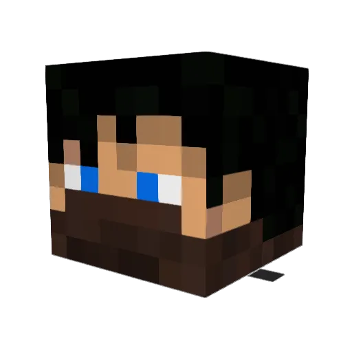 majorbennett Minecraft avatar head, 3D render