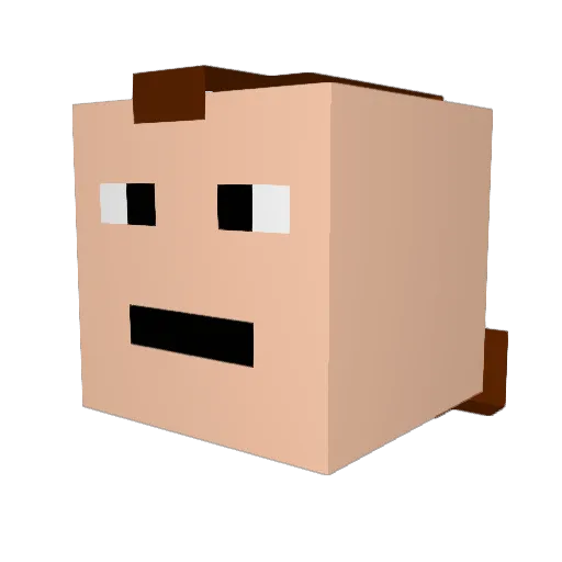 majordon2 Minecraft avatar head, 3D render