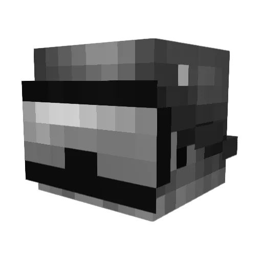 majorgen Minecraft avatar head, 3D render