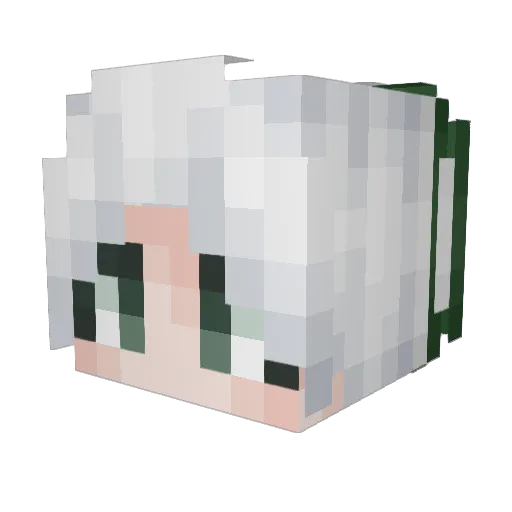 majorgeneral233 Minecraft avatar head, 3D render