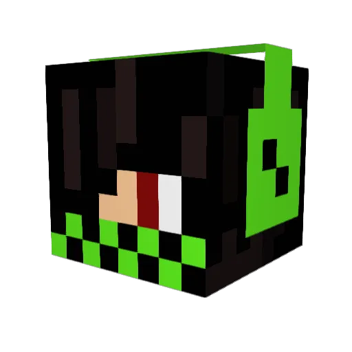 majormonkey232 Minecraft avatar head, 3D render