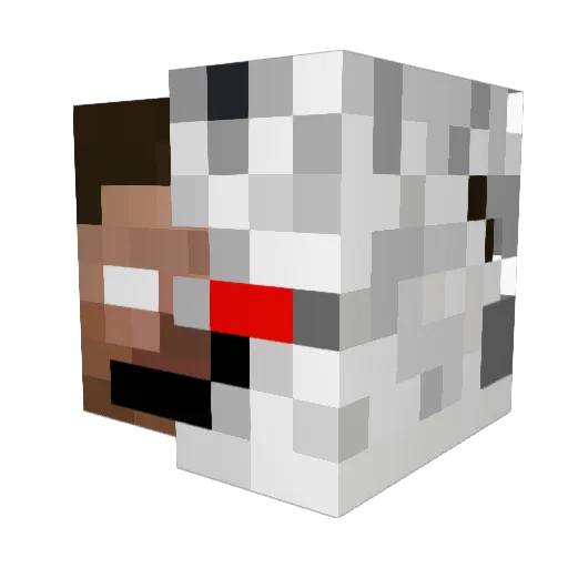 majoskrr Minecraft avatar head, 3D render