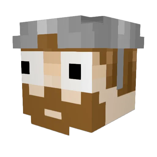 majrmackmonster Minecraft avatar head, 3D render
