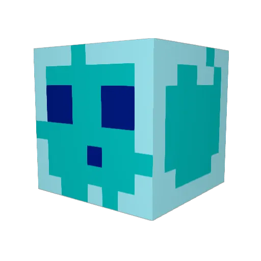 majuka Minecraft avatar head, 3D render
