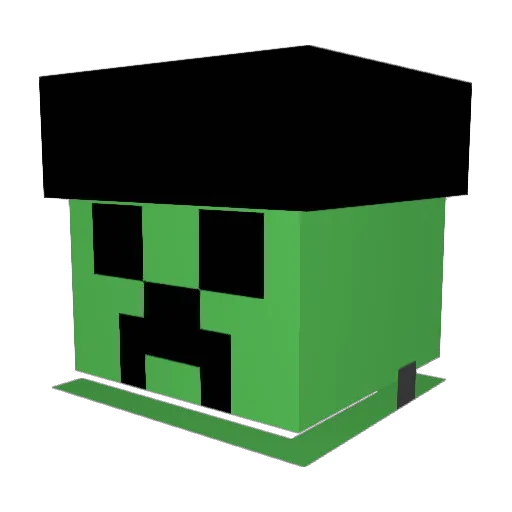 majunkee Minecraft avatar head, 3D render