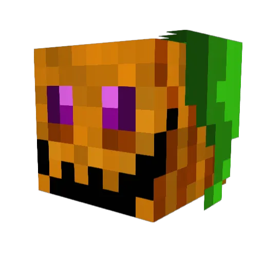 mak1 Minecraft avatar head, 3D render